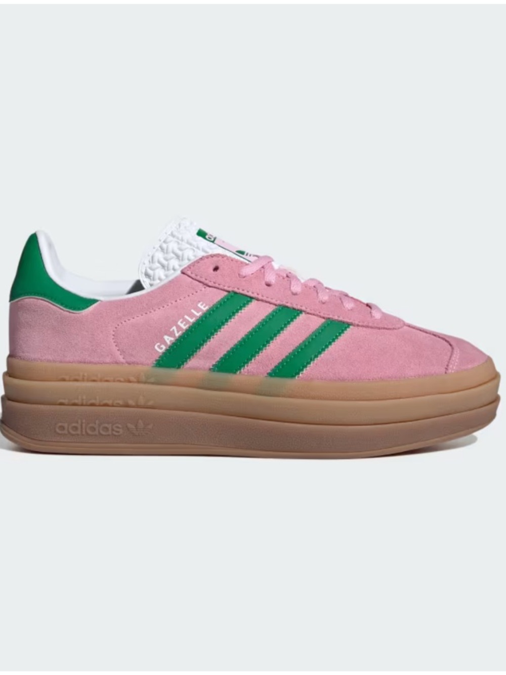 adidas Gazelle Bold True Pink / Green / Cloud White - Picture 4 of 13